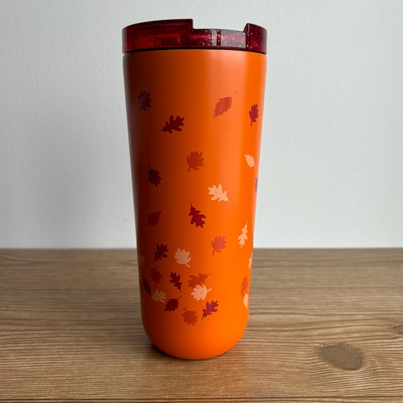 David’s Tea Rare Autumn Leave Orange Stainless Steel Favourite Tumbler - Picture 2 of 12